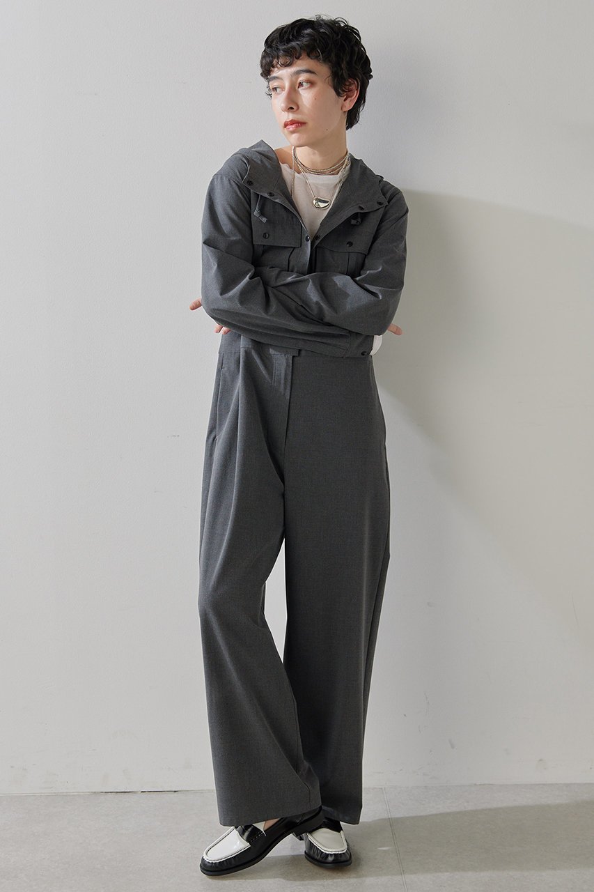 【ウィムガゼット/Whim Gazette】の【THE PAUSE】フーディージャンプスーツ 人気、トレンドファッション・服の通販 founy(ファニー) 　ファッション　Fashion　レディースファッション　Fashion for Women　パンツ　Pants & Trousers　おすすめ　Recommended / Our Picks　カットソー　Cut and Sewn Top　ストレッチ　Stretch, Stretchy Fabric　スーツ　Suit, Formalwear　セットアップ　Set-Up, Coordinated Outfit　フロント　Front, Front Design　ポケット　Pocket, Pocket Detail　エレガント 上品　Elegant　other-6|ID: prp329100004350343 ipo3291000000032925816