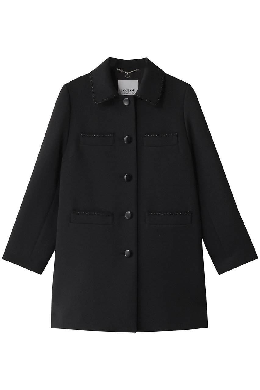 【アルアバイル/allureville】の【Loulou Willoughby】トリプルクロスステンカラーコート インテリア・キッズ・メンズ・レディースファッション・服の通販 founy(ファニー) 　ファッション　Fashion　レディースファッション　Fashion for Women　アウター　Coat / Outerwear Collection　コート・ロングコート・ピーコート　Long Coats, Peacoats & More　クラシカル　Classical, Vintage-Inspired　コンパクト　Compact, Small Size　ショート　Short, Short Length　トリプル　Triple, Three Layers　フェミニン　Feminine, Girly　ポケット　Pocket, Pocket Detail　マニッシュ　Mannish, Boyish　ロング　Long, Long-Length　ブラック|ID: prp329100004350347 ipo3291000000032934704