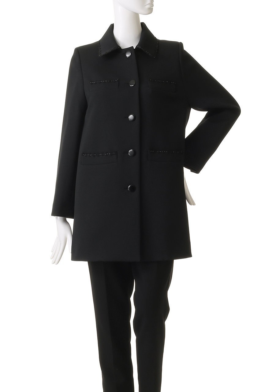 【アルアバイル/allureville】の【Loulou Willoughby】トリプルクロスステンカラーコート 人気、トレンドファッション・服の通販 founy(ファニー) 　ファッション　Fashion　レディースファッション　Fashion for Women　アウター　Coat / Outerwear Collection　コート・ロングコート・ピーコート　Long Coats, Peacoats & More　クラシカル　Classical, Vintage-Inspired　コンパクト　Compact, Small Size　ショート　Short, Short Length　トリプル　Triple, Three Layers　フェミニン　Feminine, Girly　ポケット　Pocket, Pocket Detail　マニッシュ　Mannish, Boyish　ロング　Long, Long-Length　other-2|ID: prp329100004350347 ipo3291000000032934712