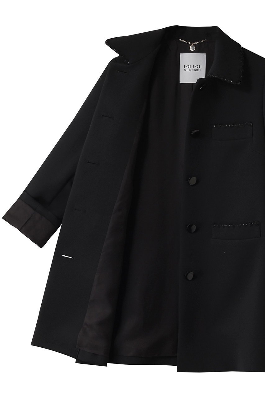 【アルアバイル/allureville】の【Loulou Willoughby】トリプルクロスステンカラーコート 人気、トレンドファッション・服の通販 founy(ファニー) 　ファッション　Fashion　レディースファッション　Fashion for Women　アウター　Coat / Outerwear Collection　コート・ロングコート・ピーコート　Long Coats, Peacoats & More　クラシカル　Classical, Vintage-Inspired　コンパクト　Compact, Small Size　ショート　Short, Short Length　トリプル　Triple, Three Layers　フェミニン　Feminine, Girly　ポケット　Pocket, Pocket Detail　マニッシュ　Mannish, Boyish　ロング　Long, Long-Length　other-6|ID: prp329100004350347 ipo3291000000032934741