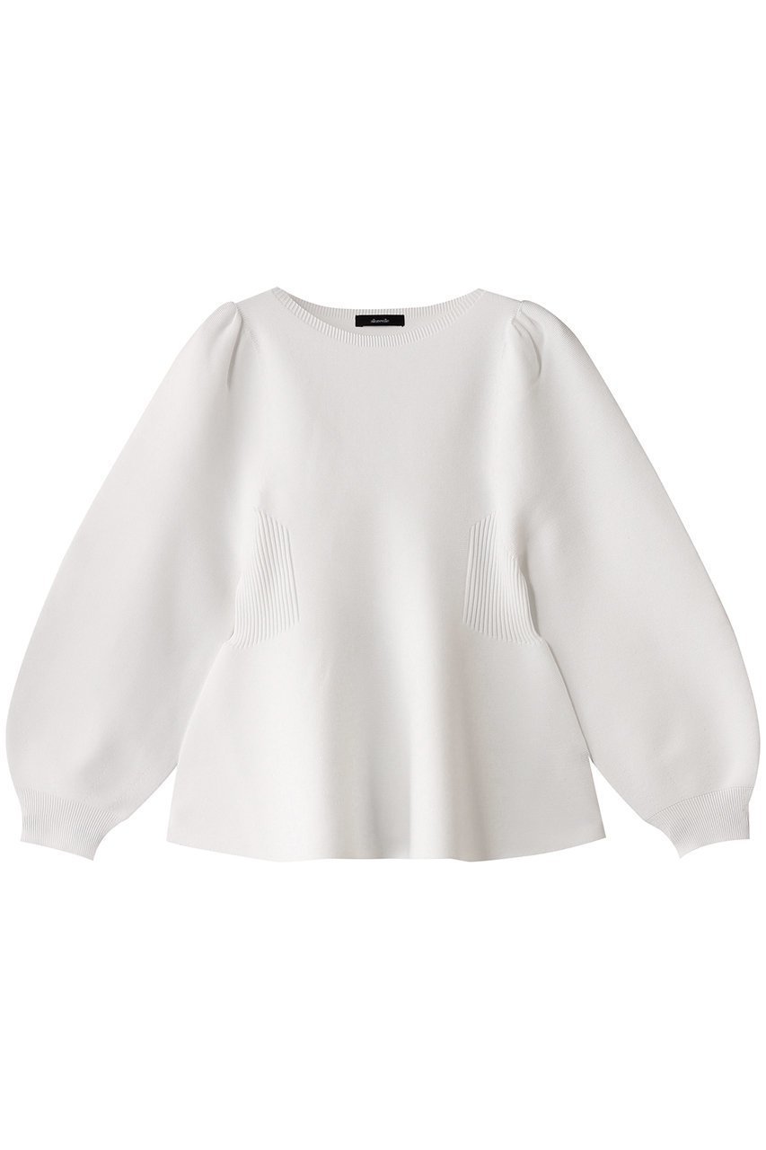 【アルアバイル/allureville】のバックレースアッププルオーバー 人気、トレンドファッション・服の通販 founy(ファニー) 　ファッション　Fashion　レディースファッション　Fashion for Women　トップス・カットソー　Cut & Sew Tops　ニット　Knit Tops & Sweaters　カジュアルプルオーバー・ニットトップス　Pullovers & Knit Tops / Casual Pullovers　デニム　Denim, Jeans Material　フィット　Fit, Slim Fit　フォルム　Silhouette, Form　フレア　Flare, Flared　レース　Lace, Lace Fabric　 other-1|ID: prp329100004350349 ipo3291000000032951185