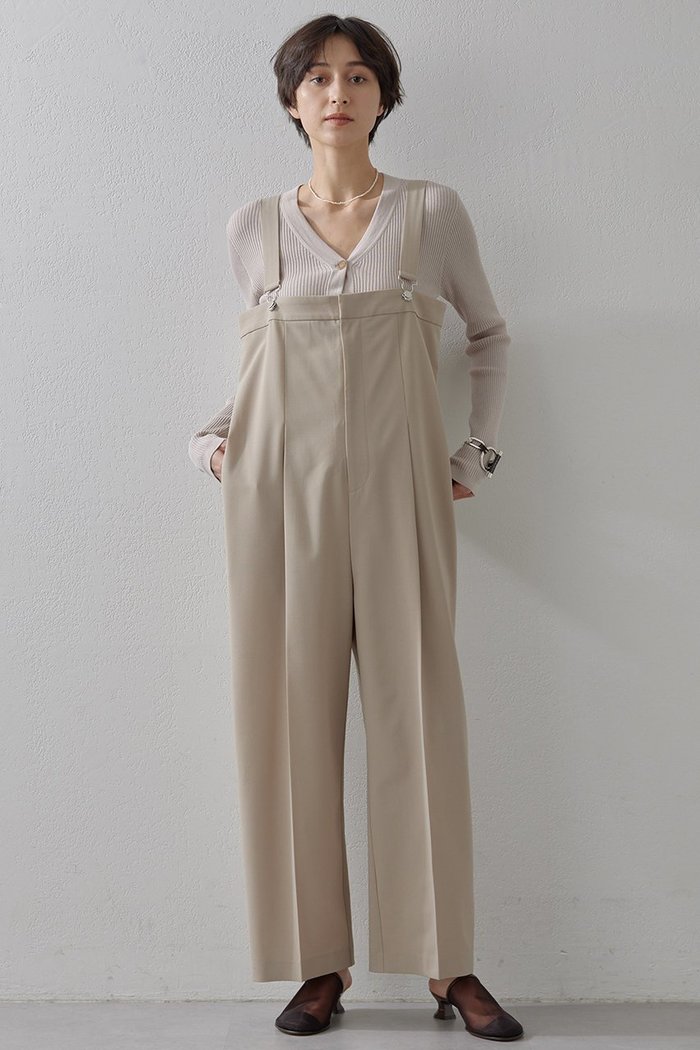 【ウィムガゼット/Whim Gazette】の平織オーバーオール インテリア・キッズ・メンズ・レディースファッション・服の通販 founy(ファニー) https://founy.com/ ファッション Fashion レディースファッション Fashion for Women パンツ Pants & Trousers おすすめ Recommended / Our Picks インナー Innerwear クール Cool, Chic スタイリッシュ Stylish, Fashionable ストライプ Stripe, Striped Pattern センター Center, Center Line エレガント 上品 Elegant 無地 Plain, Solid Color |ID: prp329100004350353 ipo3291000000032932103