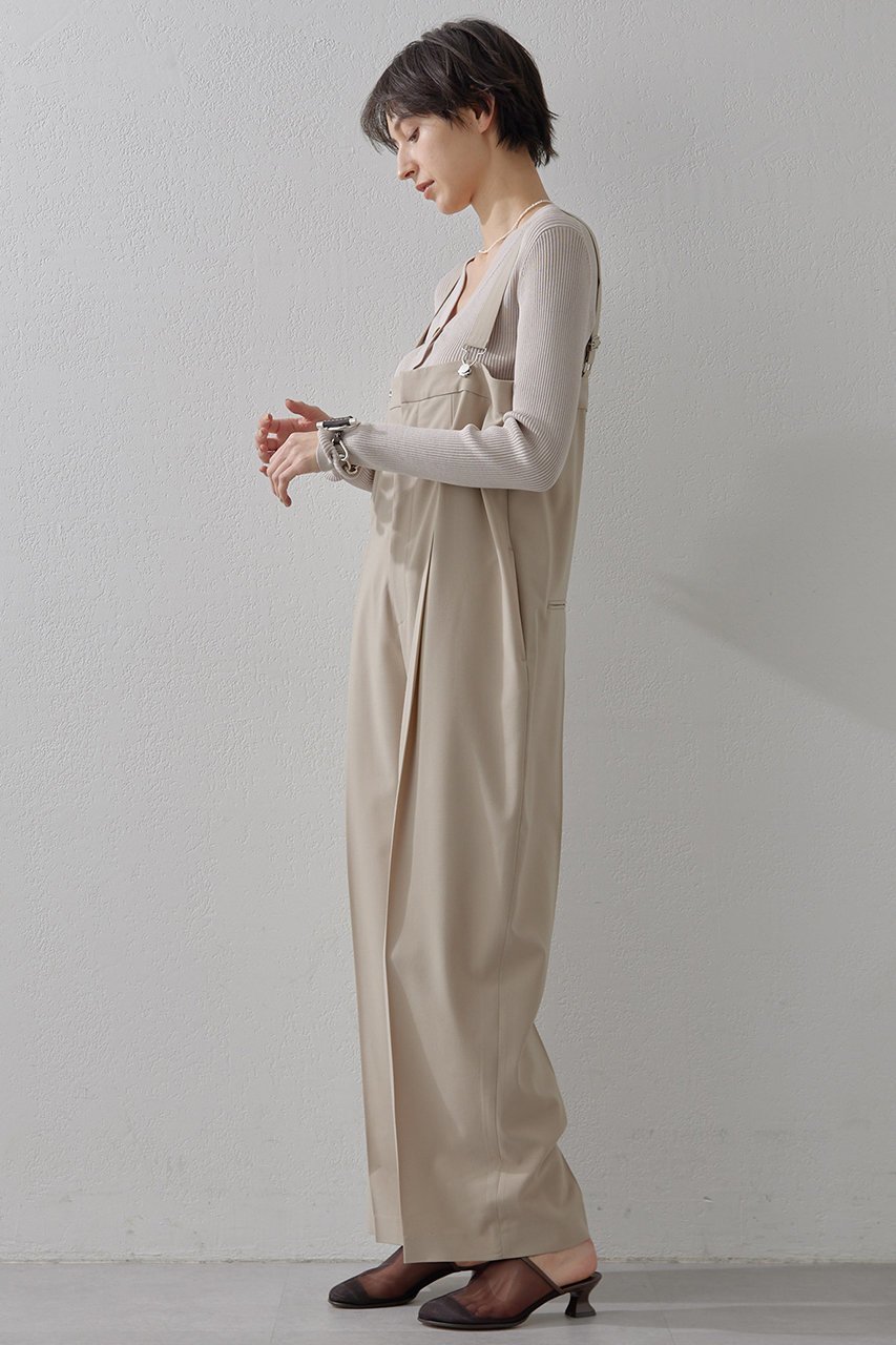 【ウィムガゼット/Whim Gazette】の平織オーバーオール 人気、トレンドファッション・服の通販 founy(ファニー) 　ファッション　Fashion　レディースファッション　Fashion for Women　パンツ　Pants & Trousers　おすすめ　Recommended / Our Picks　インナー　Innerwear　クール　Cool, Chic　スタイリッシュ　Stylish, Fashionable　ストライプ　Stripe, Striped Pattern　センター　Center, Center Line　エレガント 上品　Elegant　無地　Plain, Solid Color　other-2|ID: prp329100004350353 ipo3291000000032932137