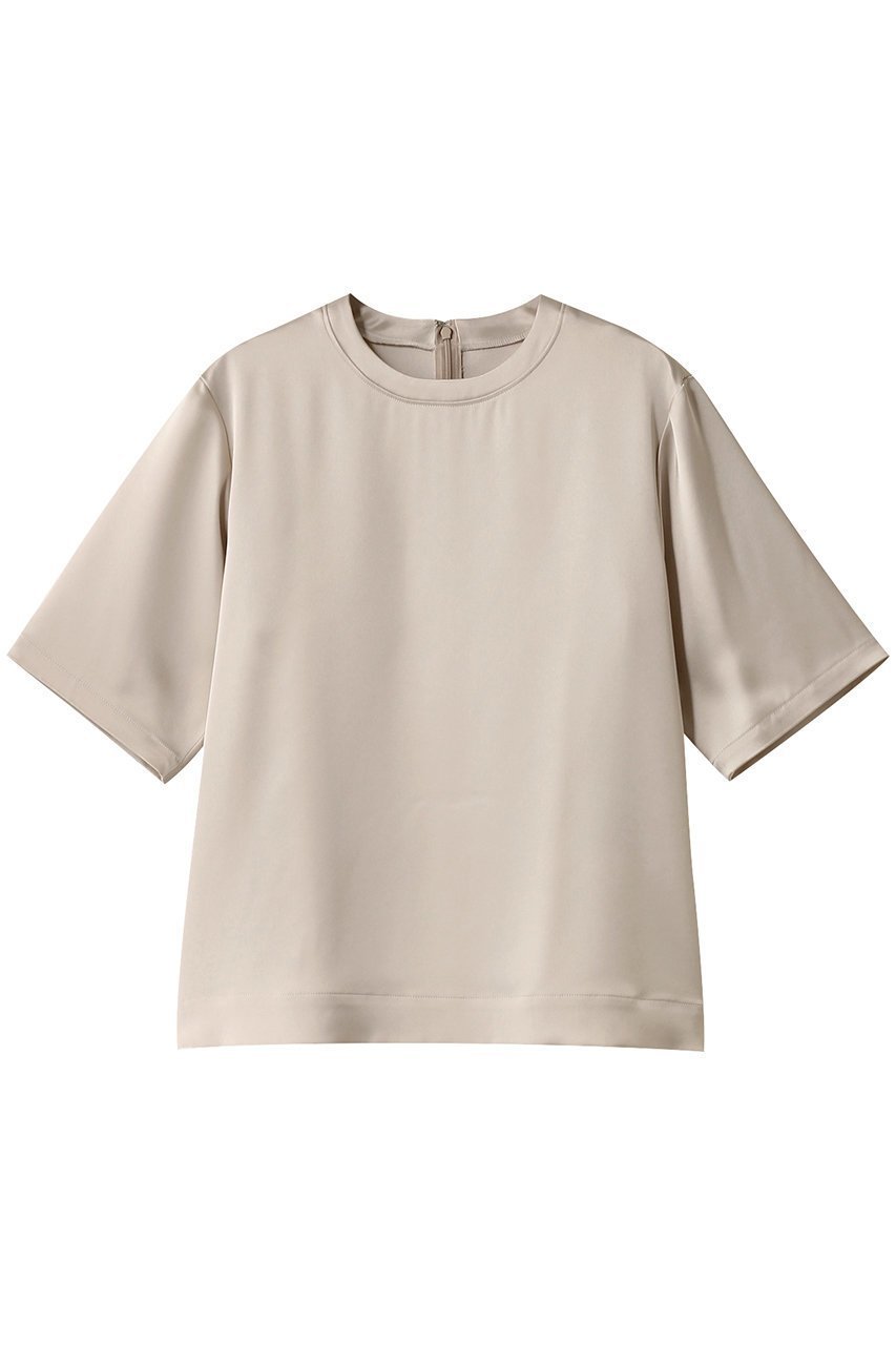 【ウィムガゼット/Whim Gazette】のサテンTEEブラウス 人気、トレンドファッション・服の通販 founy(ファニー) 　ファッション　Fashion　レディースファッション　Fashion for Women　トップス・カットソー　Cut & Sew Tops　シャツ・ブラウス・オフィスカジュアル　Elegant Blouses & Button-Ups　おすすめ　Recommended / Our Picks　なめらか　Smooth, Silky Texture　インナー　Innerwear　クール　Cool, Chic　サテン　Satin, Glossy Fabric　ショート　Short, Short Length　ジャケット　Jacket, Outerwear　ストレッチ　Stretch, Stretchy Fabric　スリーブ　Sleeve, Long Sleeve / Short Sleeve　ダブル　Double, Double-Breasted　デニム　Denim, Jeans Material　リラックス　Relax, Relaxed Fit　エレガント 上品　Elegant　半袖　Short Sleeve, Half Sleeve　 other-1|ID: prp329100004350355 ipo3291000000032862854