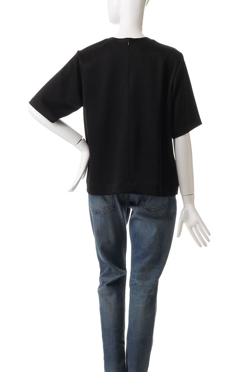 【ウィムガゼット/Whim Gazette】のサテンTEEブラウス 人気、トレンドファッション・服の通販 founy(ファニー) 　ファッション　Fashion　レディースファッション　Fashion for Women　トップス・カットソー　Cut & Sew Tops　シャツ・ブラウス・オフィスカジュアル　Elegant Blouses & Button-Ups　おすすめ　Recommended / Our Picks　なめらか　Smooth, Silky Texture　インナー　Innerwear　クール　Cool, Chic　サテン　Satin, Glossy Fabric　ショート　Short, Short Length　ジャケット　Jacket, Outerwear　ストレッチ　Stretch, Stretchy Fabric　スリーブ　Sleeve, Long Sleeve / Short Sleeve　ダブル　Double, Double-Breasted　デニム　Denim, Jeans Material　リラックス　Relax, Relaxed Fit　エレガント 上品　Elegant　半袖　Short Sleeve, Half Sleeve　other-4|ID: prp329100004350355 ipo3291000000032862885