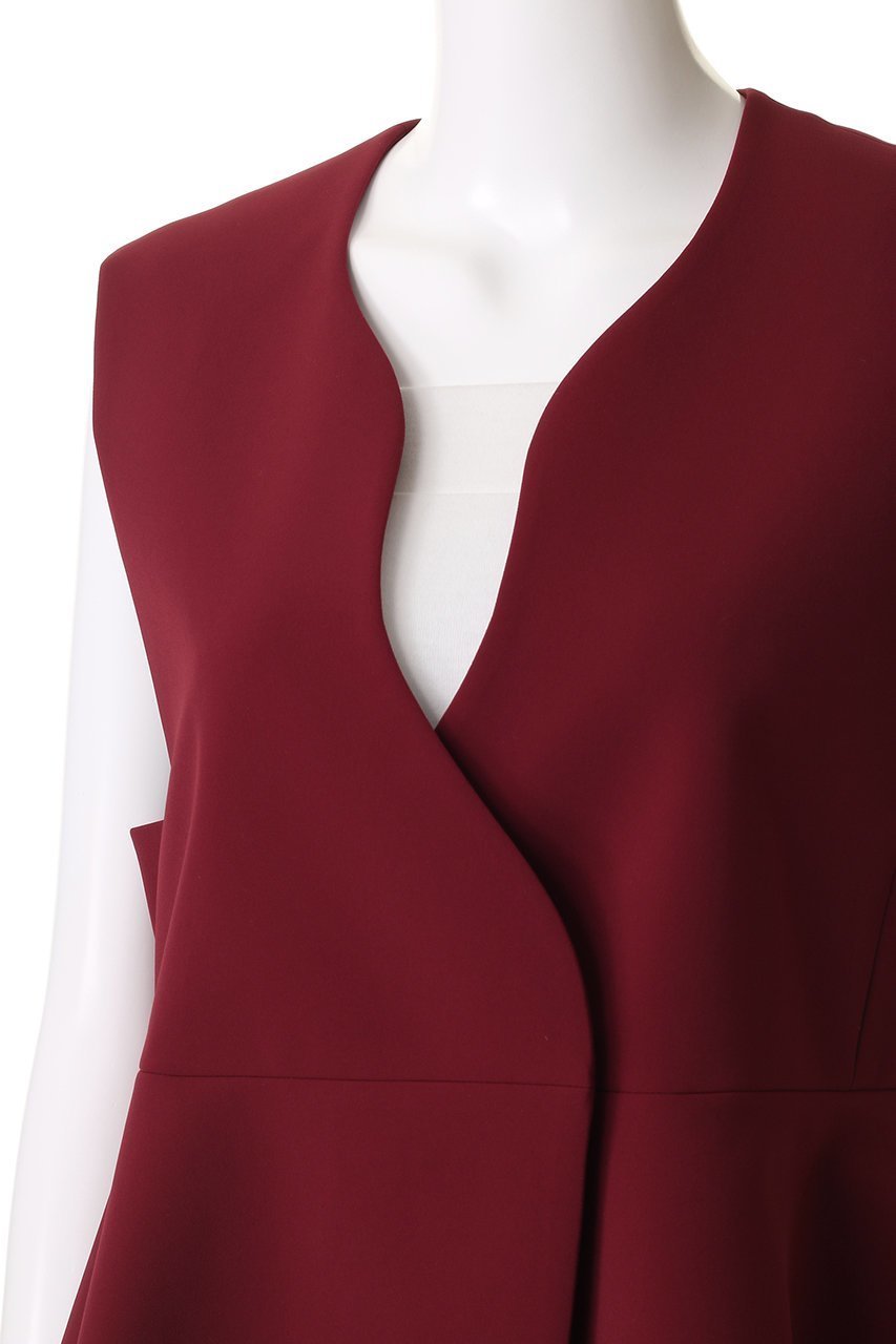 【ヒューエルミュージアム/hueLe Museum】の【hLM】カーヴィーネックジレ 人気、トレンドファッション・服の通販 founy(ファニー) 　ファッション　Fashion　レディースファッション　Fashion for Women　アウター　Coat / Outerwear Collection　レディースジャケット・軽アウター　Jackets　おすすめ　Recommended / Our Picks　エレガント 上品　Elegant　カッティング　Cutting Detail　ジャケット　Jacket, Outerwear　セットアップ　Set-Up, Coordinated Outfit　フレア　Flare, Flared　ベスト　Vest, Waistcoat　リュクス　Luxury, Elegant, High-End, Chic　other-5|ID: prp329100004350360 ipo3291000000032929600