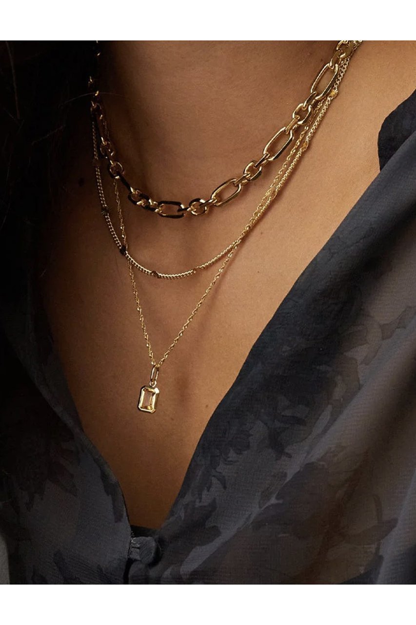 【デイジー ロンドン/DAISY LONDON】のNOV-CITRINE GP ネックレス 人気、トレンドファッション・服の通販 founy(ファニー) 　ファッション　Fashion　レディースファッション　Fashion for Women　ジュエリー　Jewelry　ネックレス　Necklaces & Pendants　チェーン　Chain, Chain Strap　ツイスト　Tweed, Tweed Fabric　ネックレス　Necklace, Pendant Necklace　再入荷　Restock / Back in Stock　other-2|ID: prp329100004352064 ipo3291000000035756475