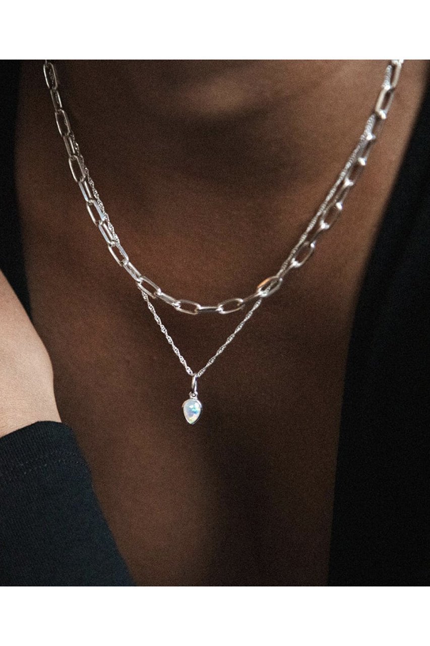 【デイジー ロンドン/DAISY LONDON】のOCT-OPAL SLV ネックレス 人気、トレンドファッション・服の通販 founy(ファニー) 　ファッション　Fashion　レディースファッション　Fashion for Women　ジュエリー　Jewelry　ネックレス　Necklaces & Pendants　ストーン　Stone, Gem-Like　ネックレス　Necklace, Pendant Necklace　other-2|ID: prp329100004352065 ipo3291000000035756483