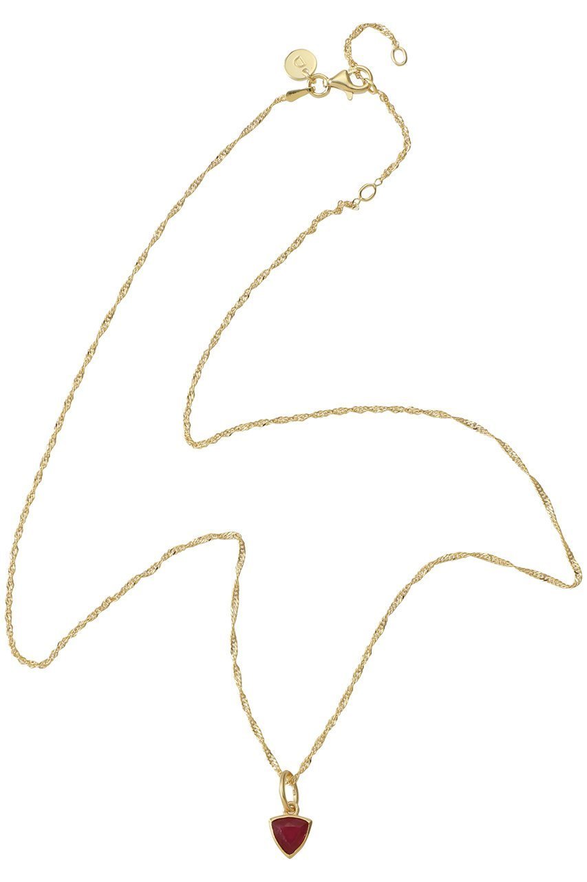 【デイジー ロンドン/DAISY LONDON】のJULY-RUBY GP ネックレス 人気、トレンドファッション・服の通販 founy(ファニー) 　ファッション　Fashion　レディースファッション　Fashion for Women　ジュエリー　Jewelry　ネックレス　Necklaces & Pendants　チェーン　Chain, Chain Strap　ツイスト　Tweed, Tweed Fabric　ネックレス　Necklace, Pendant Necklace　ボックス　Boxy, Box Shape　再入荷　Restock / Back in Stock　旅行　Travel　other-4|ID: prp329100004352071 ipo3291000000035756517