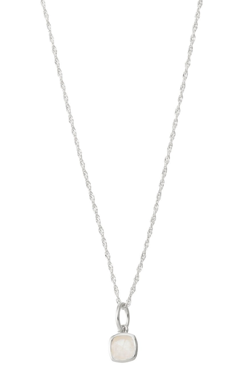 【デイジー ロンドン/DAISY LONDON】のJUNE-MOONSTONE SLV ネックレス インテリア・キッズ・メンズ・レディースファッション・服の通販 founy(ファニー) 　ファッション　Fashion　レディースファッション　Fashion for Women　ジュエリー　Jewelry　ネックレス　Necklaces & Pendants　ストーン　Stone, Gem-Like　チェーン　Chain, Chain Strap　ツイスト　Tweed, Tweed Fabric　ネックレス　Necklace, Pendant Necklace　ボックス　Boxy, Box Shape　旅行　Travel　シルバー|ID: prp329100004352072 ipo3291000000035756522