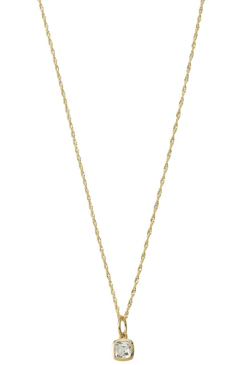 【デイジー ロンドン/DAISY LONDON】のAPRIL-WHITE TOPAZ GP ネックレス 人気、トレンドファッション・服の通販 founy(ファニー) 　ファッション　Fashion　レディースファッション　Fashion for Women　ジュエリー　Jewelry　ネックレス　Necklaces & Pendants　チェーン　Chain, Chain Strap　ツイスト　Tweed, Tweed Fabric　ネックレス　Necklace, Pendant Necklace　ボックス　Boxy, Box Shape　 other-1|ID: prp329100004352077 ipo3291000000035756545