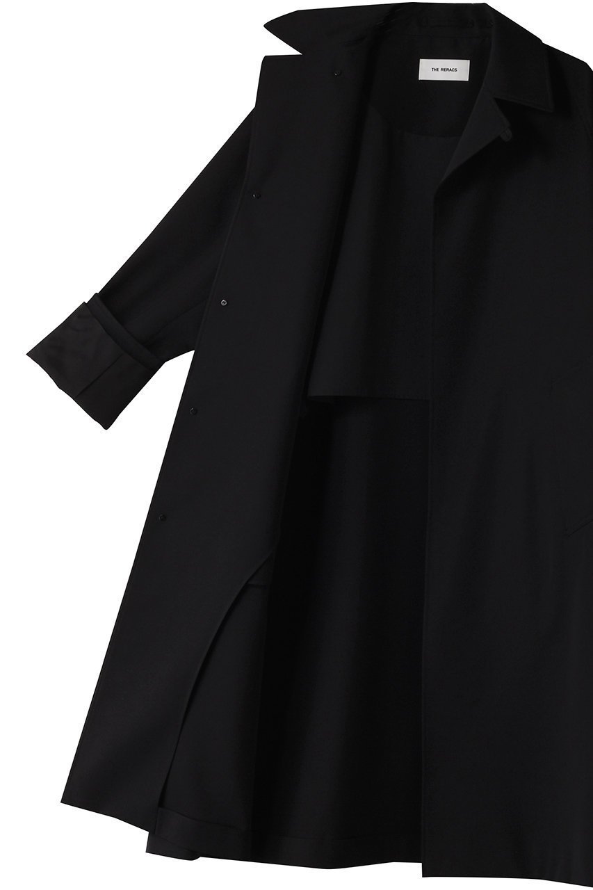 【ザ リラクス/THE RERACS】のオープンカラーコート 人気、トレンドファッション・服の通販 founy(ファニー) 　ファッション　Fashion　レディースファッション　Fashion for Women　アウター　Coat / Outerwear Collection　コート・ロングコート・ピーコート　Long Coats, Peacoats & More　スリット　Slit, Slit Detail　ロング　Long, Long-Length　other-6|ID: prp329100004352093 ipo3291000000032931487