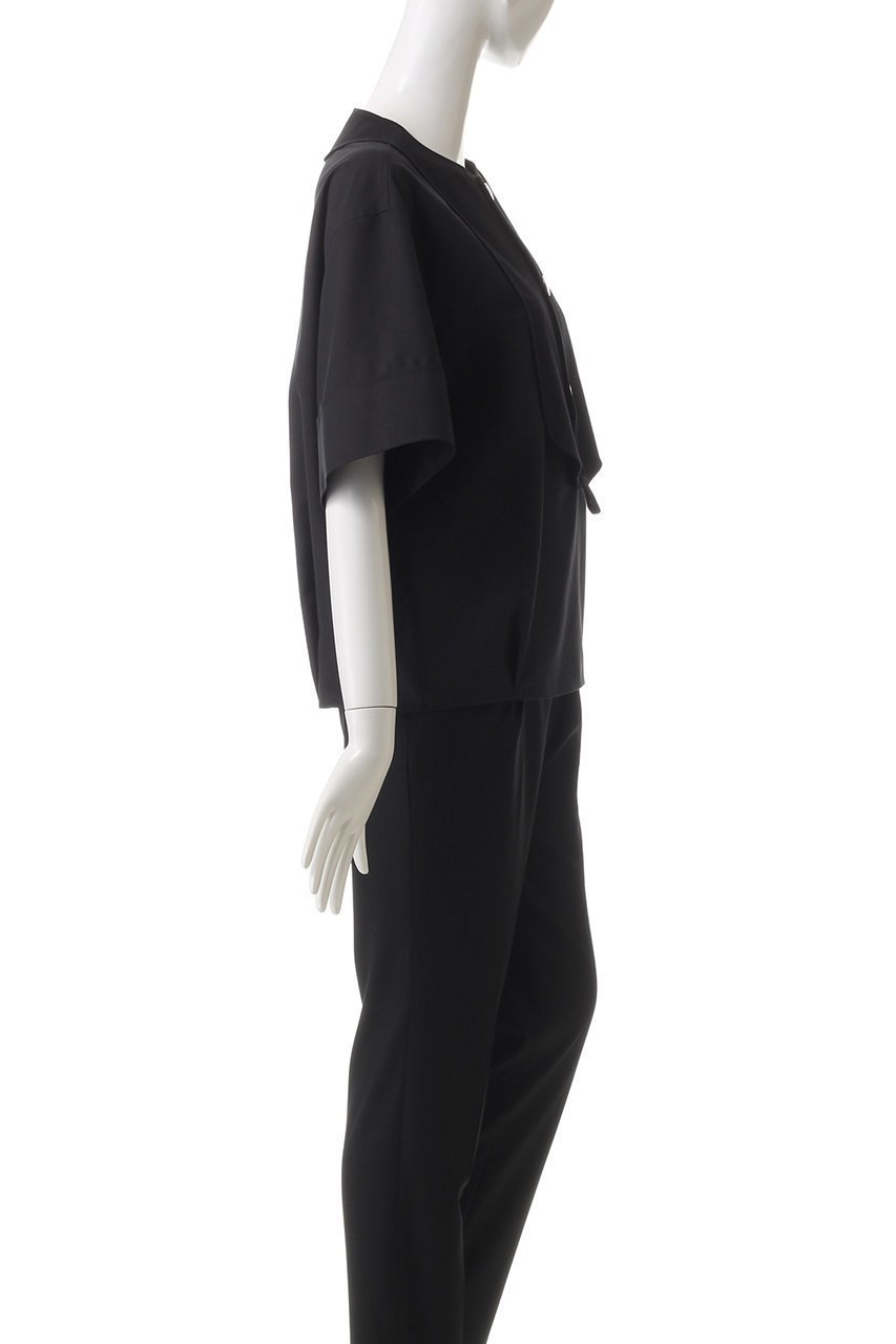 【ザ リラクス/THE RERACS】のショートスリーブビブフロントシャツ 人気、トレンドファッション・服の通販 founy(ファニー) 　ファッション　Fashion　レディースファッション　Fashion for Women　トップス・カットソー　Cut & Sew Tops　シャツ・ブラウス・オフィスカジュアル　Elegant Blouses & Button-Ups　コンパクト　Compact, Small Size　ショート　Short, Short Length　シルバー　Silver, Metallic Silver　スリーブ　Sleeve, Long Sleeve / Short Sleeve　センター　Center, Center Line　バランス　Balance, Style Balance　ワイド　Wide, Wide Fit　ワーク　Workwear, Utility Style　other-3|ID: prp329100004352099 ipo3291000000032849881