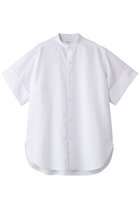 【ザ リラクス/THE RERACS】のショートスリーブバンドカラーシャツ 人気、トレンドファッション・服の通販 founy(ファニー) ファッション Fashion レディースファッション Fashion for Women トップス・カットソー Cut & Sew Tops シャツ・ブラウス・オフィスカジュアル Elegant Blouses & Button-Ups ショート Short, Short Length シンプル Simple, Minimal スリーブ Sleeve, Long Sleeve / Short Sleeve エレガント 上品 Elegant thumbnail ホワイト|ID: prp329100004352103 ipo3291000000032847030