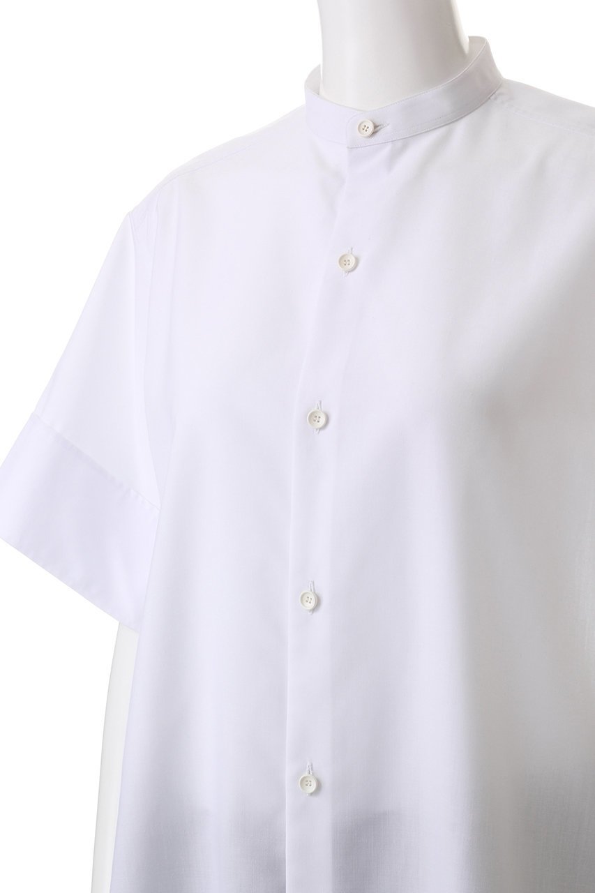 【ザ リラクス/THE RERACS】のショートスリーブバンドカラーシャツ 人気、トレンドファッション・服の通販 founy(ファニー) ファッション Fashion レディースファッション Fashion for Women トップス・カットソー Cut & Sew Tops シャツ・ブラウス・オフィスカジュアル Elegant Blouses & Button-Ups ショート Short, Short Length シンプル Simple, Minimal スリーブ Sleeve, Long Sleeve / Short Sleeve エレガント 上品 Elegant other-5|ID: prp329100004352103 ipo3291000000033821718