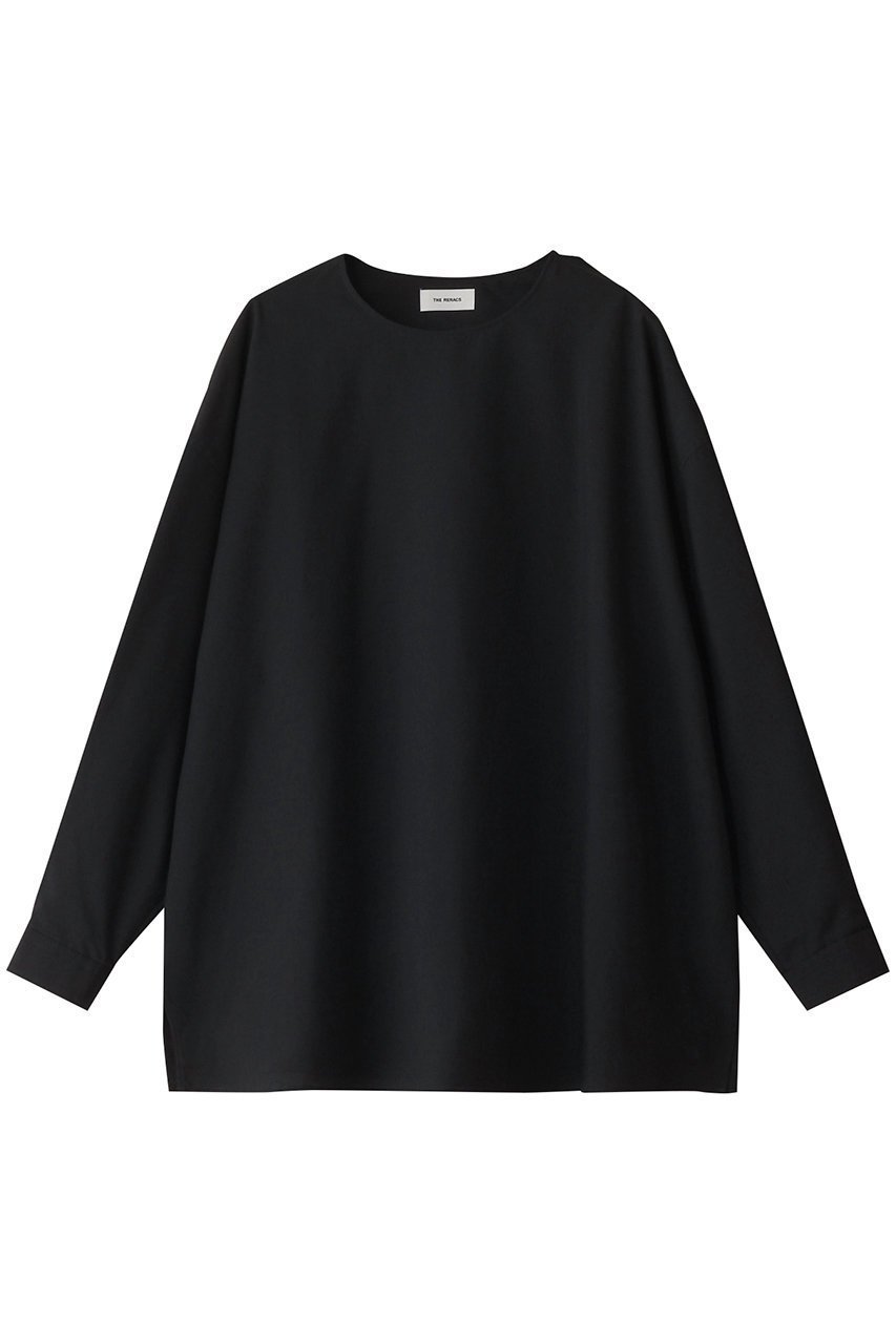 【ザ リラクス/THE RERACS】のサイドジッププルオーバーシャツ 人気、トレンドファッション・服の通販 founy(ファニー) 　ファッション　Fashion　レディースファッション　Fashion for Women　トップス・カットソー　Cut & Sew Tops　シャツ・ブラウス・オフィスカジュアル　Elegant Blouses & Button-Ups　カジュアルプルオーバー・ニットトップス　Pullovers & Knit Tops / Casual Pullovers　おすすめ　Recommended / Our Picks　ショルダー　Shoulder, Shoulder Strap　ジップ　Zip, Zipper　スリーブ　Sleeve, Long Sleeve / Short Sleeve　トレンド　Trend, Trending Now　バランス　Balance, Style Balance　ビッグ　Big, Oversized　ルーズ　Loose, Oversized　レギンス　Leggings, Stretch Pants　ロング　Long, Long-Length　ワイド　Wide, Wide Fit　エレガント 上品　Elegant　 other-1|ID: prp329100004352105 ipo3291000000035367025