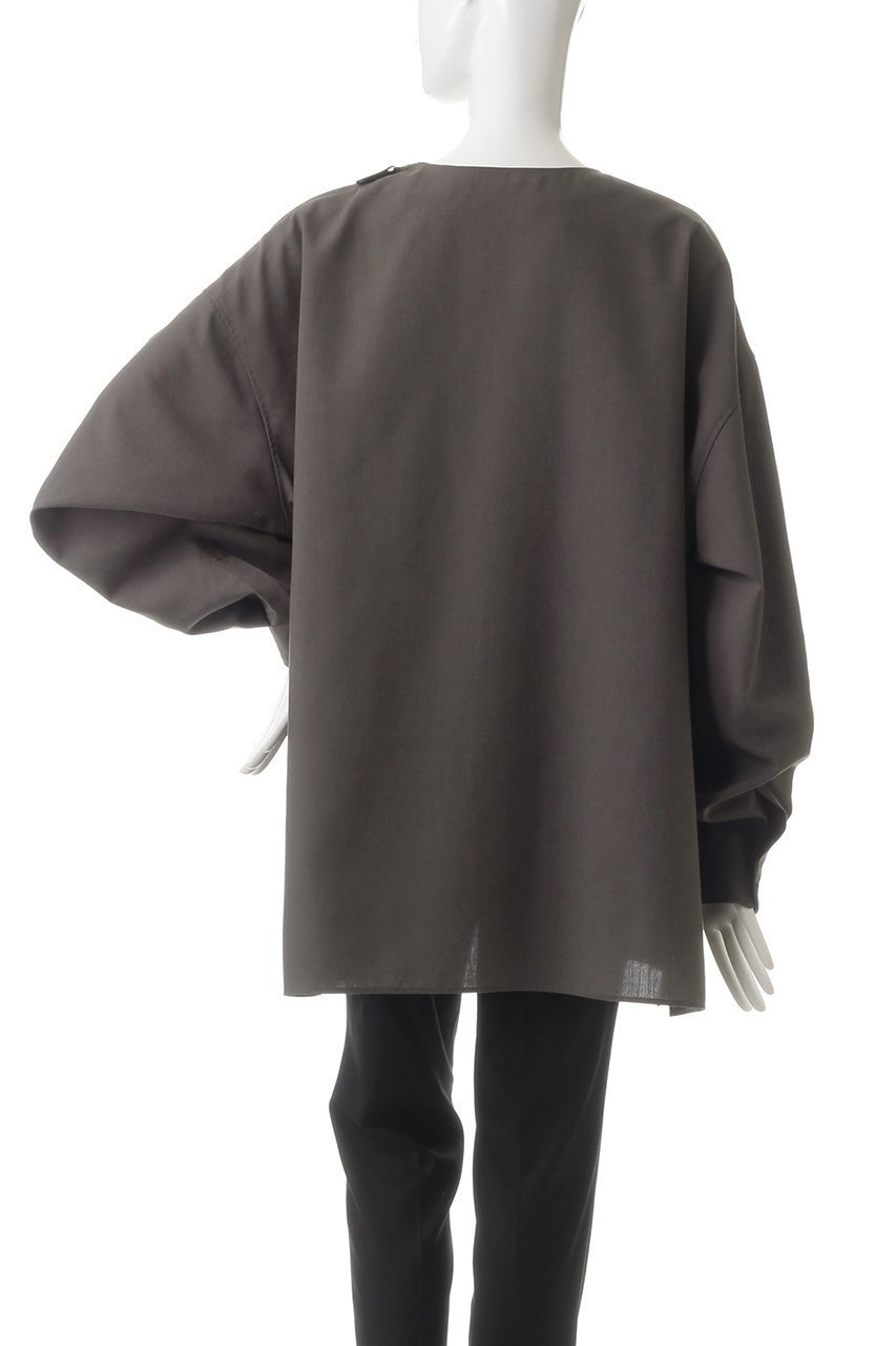 【ザ リラクス/THE RERACS】のサイドジッププルオーバーシャツ 人気、トレンドファッション・服の通販 founy(ファニー) 　ファッション　Fashion　レディースファッション　Fashion for Women　トップス・カットソー　Cut & Sew Tops　シャツ・ブラウス・オフィスカジュアル　Elegant Blouses & Button-Ups　カジュアルプルオーバー・ニットトップス　Pullovers & Knit Tops / Casual Pullovers　おすすめ　Recommended / Our Picks　ショルダー　Shoulder, Shoulder Strap　ジップ　Zip, Zipper　スリーブ　Sleeve, Long Sleeve / Short Sleeve　トレンド　Trend, Trending Now　バランス　Balance, Style Balance　ビッグ　Big, Oversized　ルーズ　Loose, Oversized　レギンス　Leggings, Stretch Pants　ロング　Long, Long-Length　ワイド　Wide, Wide Fit　エレガント 上品　Elegant　other-4|ID: prp329100004352105 ipo3291000000035367030