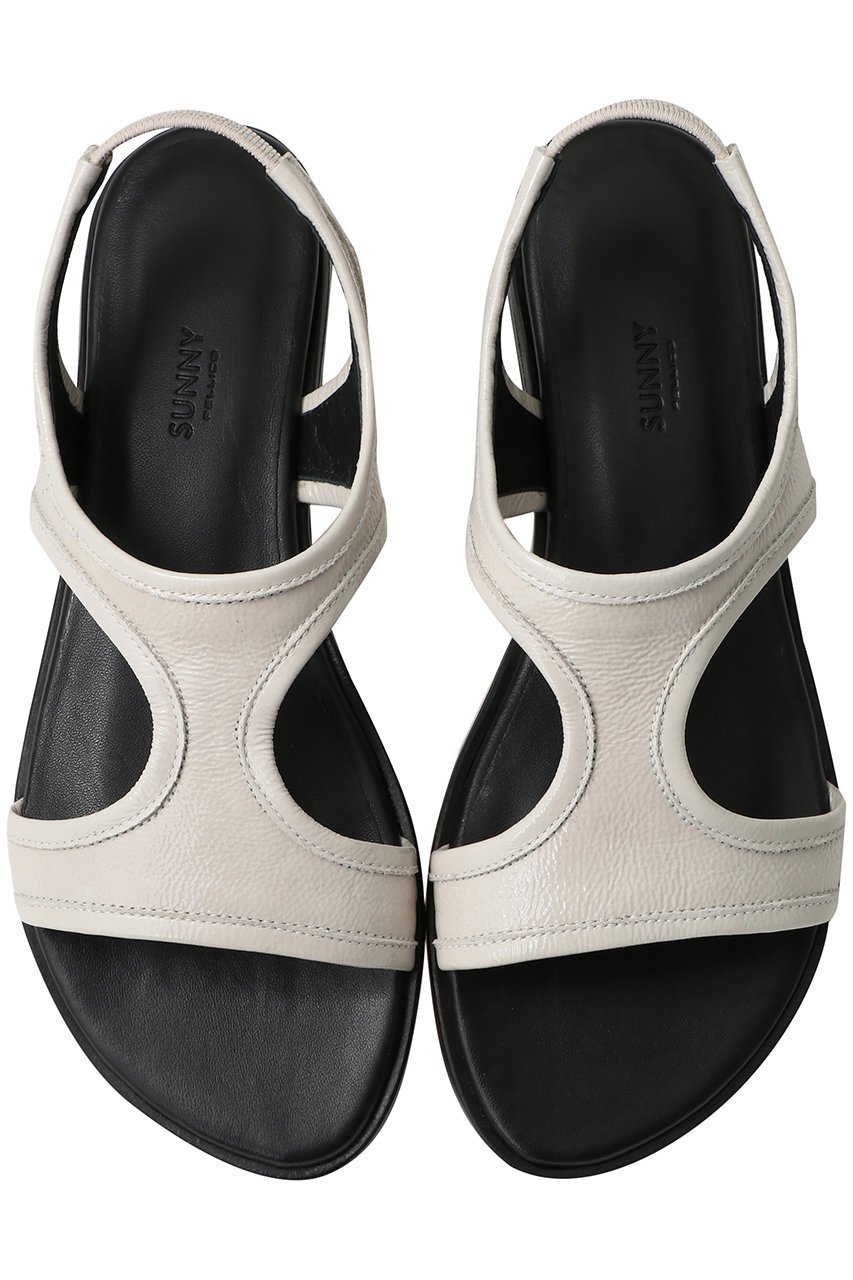 【ペリーコ/PELLICO】の【ELLE SHOP限定】【PELLICO SUNNY】ストレッチパテントフラットサンダル インテリア・キッズ・メンズ・レディースファッション・服の通販 founy(ファニー) 　ファッション　Fashion　レディースファッション　Fashion for Women　サンダル　Sandals, Summer Shoes　ストレッチ　Stretch, Stretchy Fabric　アイボリー|ID: prp329100004352107 ipo3291000000032858258