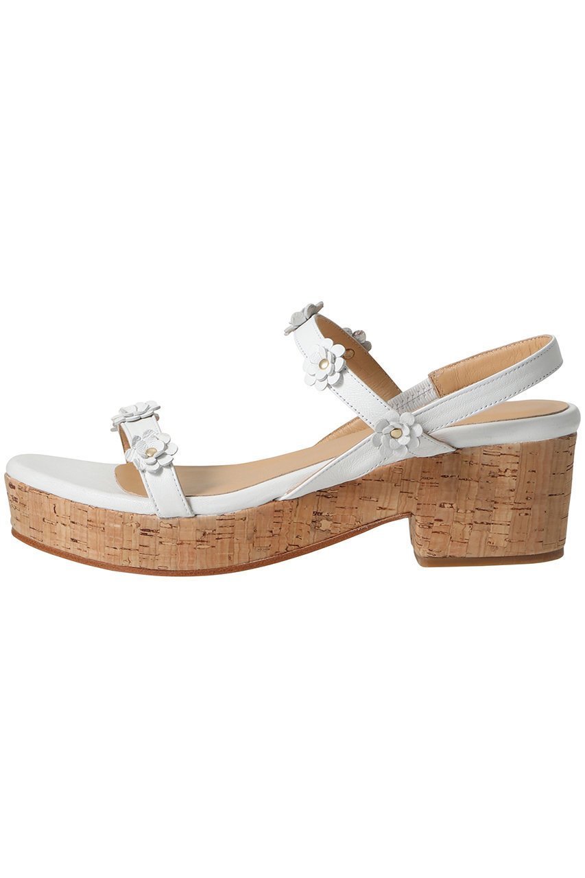 【ペリーコ/PELLICO】の【ELLE SHOP限定】【PELLICO SUNNY】フラワーストラップコルクソールサンダル 人気、トレンドファッション・服の通販 founy(ファニー) 　ファッション　Fashion　レディースファッション　Fashion for Women　おすすめ　Recommended / Our Picks　サンダル　Sandals, Summer Shoes　デニム　Denim, Jeans Material　フェミニン　Feminine, Girly　フラワー　Flower, Floral　モチーフ　Motif, Design Theme　ラップ　Wrap, Wrap Design　厚底　Platform Shoes　other-2|ID: prp329100004352110 ipo3291000000032856693
