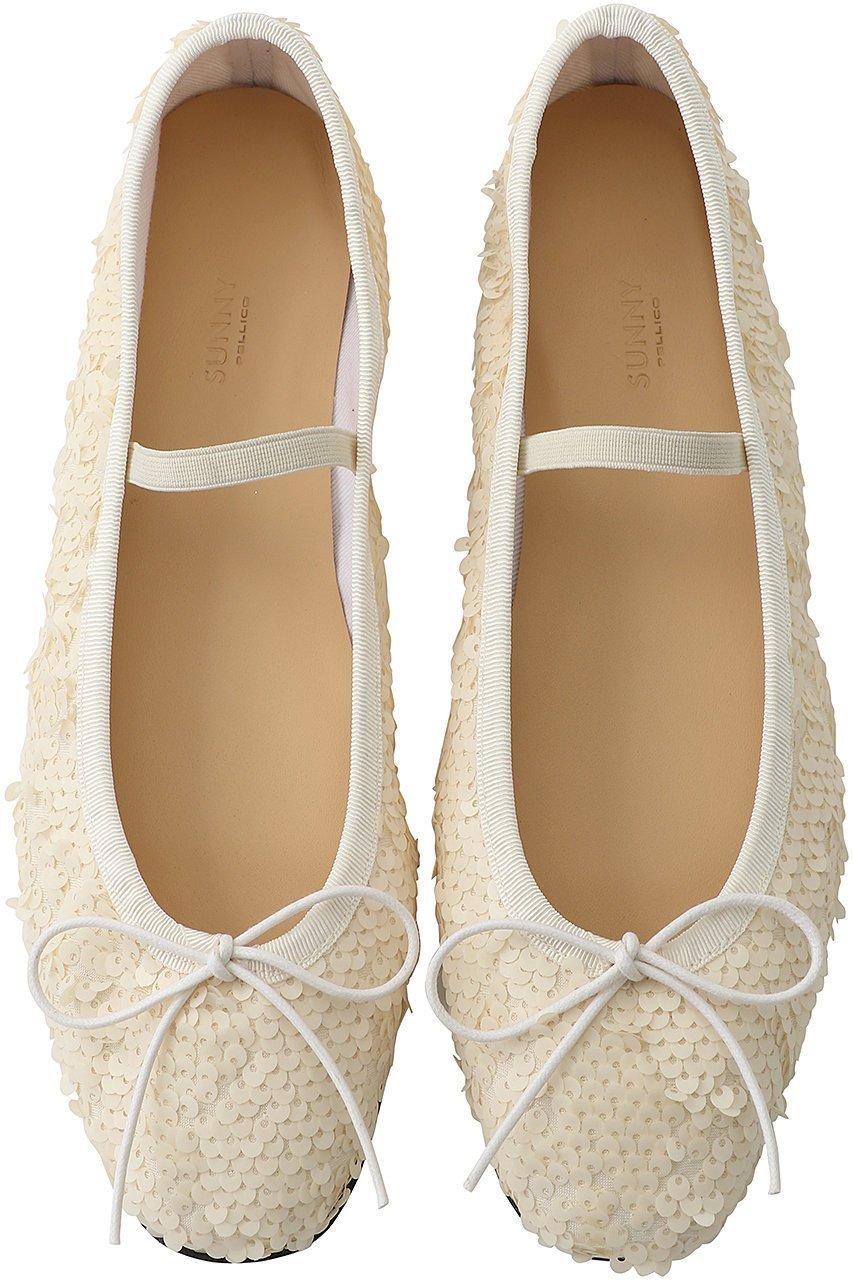 【ペリーコ/PELLICO】の【ELLE SHOP限定】【PELLICO SUNNY】マットスパンコールバレエシューズ 人気、トレンドファッション・服の通販 founy(ファニー) 　ファッション　Fashion　レディースファッション　Fashion for Women　エレガント 上品　Elegant　シューズ　Shoes, Footwear　スパンコール　Sequins, Sequin Embellishment　バレエ　Ballet, Ballet Style　フォルム　Silhouette, Form　フラット　Flat, Flat Shoes　ラウンド　Round, Round Neck　リボン　Ribbon, Bow　リュクス　Luxury, Elegant, High-End, Chic　 other-1|ID: prp329100004352112 ipo3291000000036185671