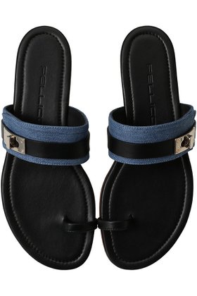 【ペリーコ/PELLICO】 【ELLE SHOP限定】バックル付きデニムコンビトゥループサンダル人気、トレンドファッション・服の通販 founy(ファニー) ファッション Fashion レディースファッション Fashion for Women バッグ Bags なめらか Smooth, Silky Texture サンダル Sandals, Summer Shoes デニム Denim, Jeans Material フラット Flat, Flat Shoes リゾート Resort, Vacation Style エレガント 上品 Elegant |ID:prp329100004352117