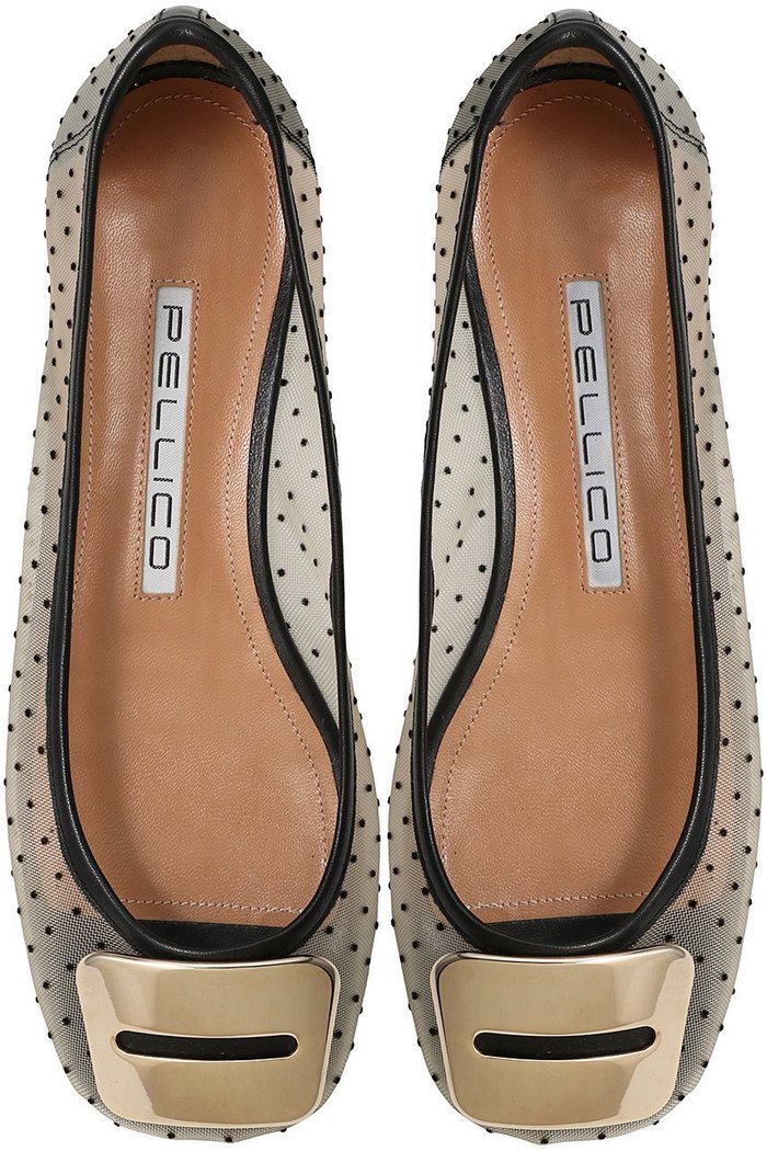 【ペリーコ/PELLICO】のANELLI FIBBIA ドットチュールラウンドトゥフラットシューズ インテリア・キッズ・メンズ・レディースファッション・服の通販 founy(ファニー) https://founy.com/ ファッション Fashion レディースファッション Fashion for Women シューズ Shoes, Footwear チュール Tulip, Tulip Motif ドット Polka Dot, Dot Pattern フェミニン Feminine, Girly フラット Flat, Flat Shoes モダン Modern, Contemporary |ID: prp329100004352119 ipo3291000000032858282