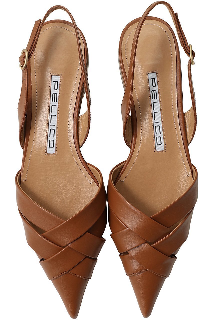 【ペリーコ/PELLICO】の【ELLE SHOP限定】メッシュレザーバックストラップフラットシューズ インテリア・キッズ・メンズ・レディースファッション・服の通販 founy(ファニー) 　ファッション　Fashion　レディースファッション　Fashion for Women　バッグ　Bags　シューズ　Shoes, Footwear　フラット　Flat, Flat Shoes　モダン　Modern, Contemporary　クレイ|ID: prp329100004352121 ipo3291000000032865926