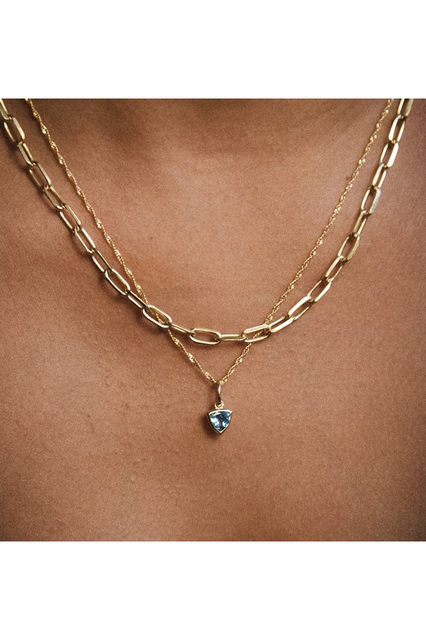 【デイジー ロンドン/DAISY LONDON】のDEC-BLUE TOPAZ GP ネックレス 人気、トレンドファッション・服の通販 founy(ファニー) 　ファッション　Fashion　レディースファッション　Fashion for Women　ジュエリー　Jewelry　ネックレス　Necklaces & Pendants　チェーン　Chain, Chain Strap　ツイスト　Tweed, Tweed Fabric　ネックレス　Necklace, Pendant Necklace　ボックス　Boxy, Box Shape　other-2|ID: prp329100004352124 ipo3291000000035756595