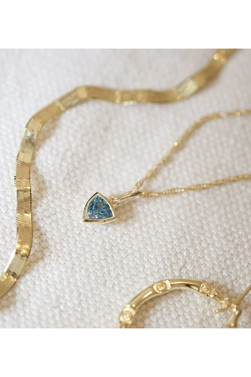 【デイジー ロンドン/DAISY LONDON】のDEC-BLUE TOPAZ GP ネックレス 人気、トレンドファッション・服の通販 founy(ファニー) 　ファッション　Fashion　レディースファッション　Fashion for Women　ジュエリー　Jewelry　ネックレス　Necklaces & Pendants　チェーン　Chain, Chain Strap　ツイスト　Tweed, Tweed Fabric　ネックレス　Necklace, Pendant Necklace　ボックス　Boxy, Box Shape　other-7|ID: prp329100004352124 ipo3291000000035756600