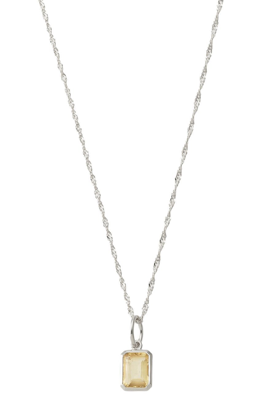 【デイジー ロンドン/DAISY LONDON】のNOV-CITRINE SLV ネックレス インテリア・キッズ・メンズ・レディースファッション・服の通販 founy(ファニー) 　ファッション　Fashion　レディースファッション　Fashion for Women　ジュエリー　Jewelry　ネックレス　Necklaces & Pendants　シルバー　Silver, Metallic Silver　チェーン　Chain, Chain Strap　ツイスト　Tweed, Tweed Fabric　ネックレス　Necklace, Pendant Necklace　再入荷　Restock / Back in Stock　シルバー|ID: prp329100004352125 ipo3291000000036096603