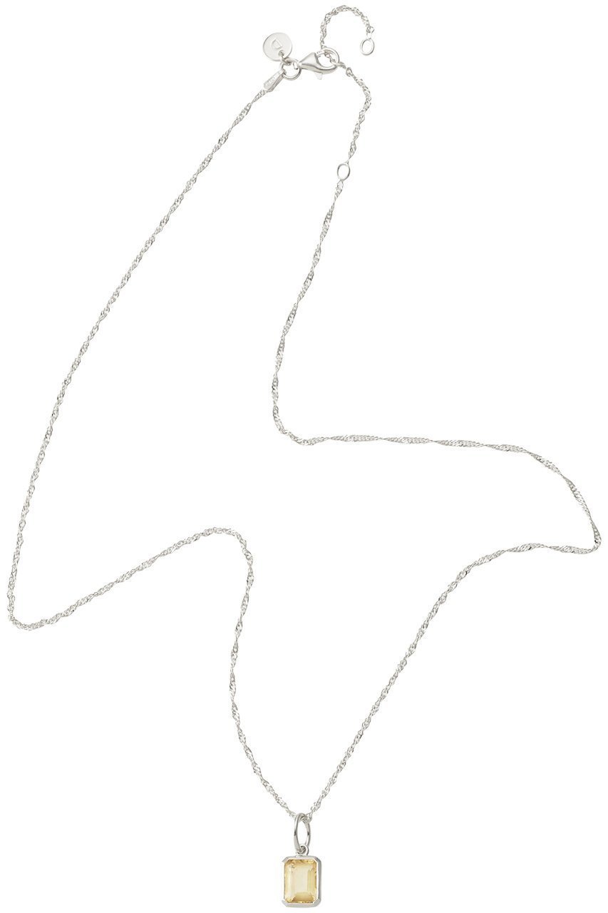 【デイジー ロンドン/DAISY LONDON】のNOV-CITRINE SLV ネックレス 人気、トレンドファッション・服の通販 founy(ファニー) 　ファッション　Fashion　レディースファッション　Fashion for Women　ジュエリー　Jewelry　ネックレス　Necklaces & Pendants　シルバー　Silver, Metallic Silver　チェーン　Chain, Chain Strap　ツイスト　Tweed, Tweed Fabric　ネックレス　Necklace, Pendant Necklace　再入荷　Restock / Back in Stock　other-4|ID: prp329100004352125 ipo3291000000036096606
