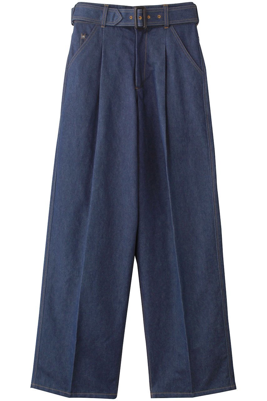 【ザ リラクス/THE RERACS】のベルテッドワイドデニムパンツ 人気、トレンドファッション・服の通販 founy(ファニー) 　ファッション　Fashion　レディースファッション　Fashion for Women　パンツ　Pants & Trousers　デニムパンツ・ジーンズ・美脚デニム　Denim Jeans & Pants　センター　Center, Center Line　デニム　Denim, Jeans Material　モダン　Modern, Contemporary　ワイド　Wide, Wide Fit　定番　Standard, Basic Item　 other-1|ID: prp329100004352135 ipo3291000000032934638