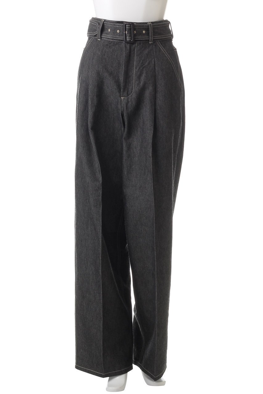 【ザ リラクス/THE RERACS】のベルテッドワイドデニムパンツ 人気、トレンドファッション・服の通販 founy(ファニー) 　ファッション　Fashion　レディースファッション　Fashion for Women　パンツ　Pants & Trousers　デニムパンツ・ジーンズ・美脚デニム　Denim Jeans & Pants　センター　Center, Center Line　デニム　Denim, Jeans Material　モダン　Modern, Contemporary　ワイド　Wide, Wide Fit　定番　Standard, Basic Item　other-2|ID: prp329100004352135 ipo3291000000032934664