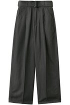 【ザ リラクス/THE RERACS】のベルテッドワイドデニムパンツ ブラック|ID: prp329100004352135 ipo3291000000036142389