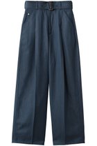 【ザ リラクス/THE RERACS】のベルテッドワイドデニムパンツ インディゴ|ID: prp329100004352135 ipo3291000000036142390