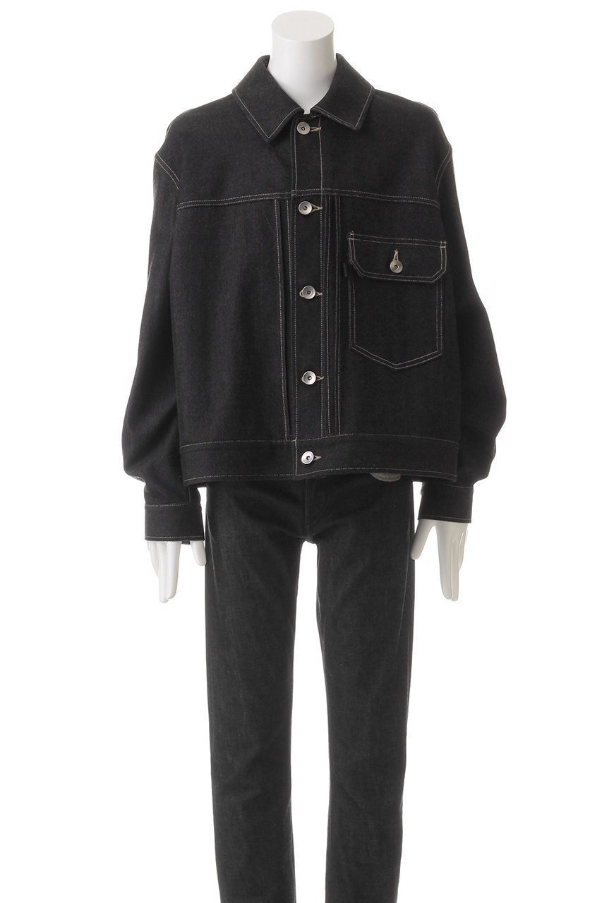 【ザ リラクス/THE RERACS / MEN】の【MEN】JEANジャケット 1st 人気、トレンドファッション・服の通販 founy(ファニー) 　ファッション　Fashion　メンズファッション　Fashion for Men　ショルダー　Shoulder, Shoulder Strap　ジャケット　Jacket, Outerwear　スタイリッシュ　Stylish, Fashionable　ドロップ　Drop Shoulder, Dropped Style　フラップ　Flap, Flap Pocket　フロント　Front, Front Design　ボックス　Boxy, Box Shape　ポケット　Pocket, Pocket Detail　定番　Standard, Basic Item　other-2|ID: prp329100004352141 ipo3291000000032956635