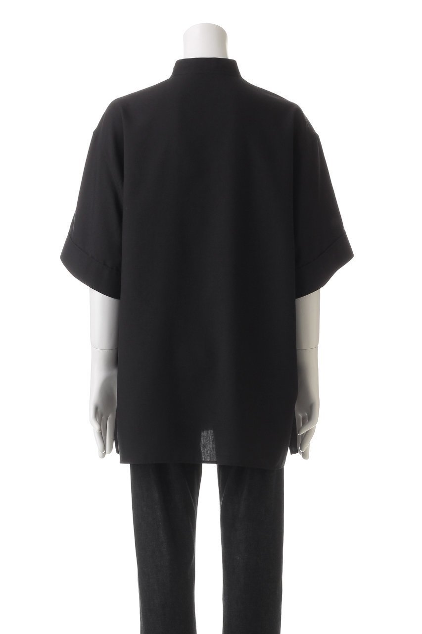 【ザ リラクス/THE RERACS / MEN】の【MEN】ショートスリーブバンドカラーUSプルオーバーシャツ 人気、トレンドファッション・服の通販 founy(ファニー) 　ファッション　Fashion　メンズファッション　Fashion for Men　トップス・カットソー　Cut & Sew Tops　メンズシャツ　Shirts　ショート　Short, Short Length　シルバー　Silver, Metallic Silver　スリット　Slit, Slit Detail　スリーブ　Sleeve, Long Sleeve / Short Sleeve　ポケット　Pocket, Pocket Detail　other-4|ID: prp329100004352150 ipo3291000000032854640