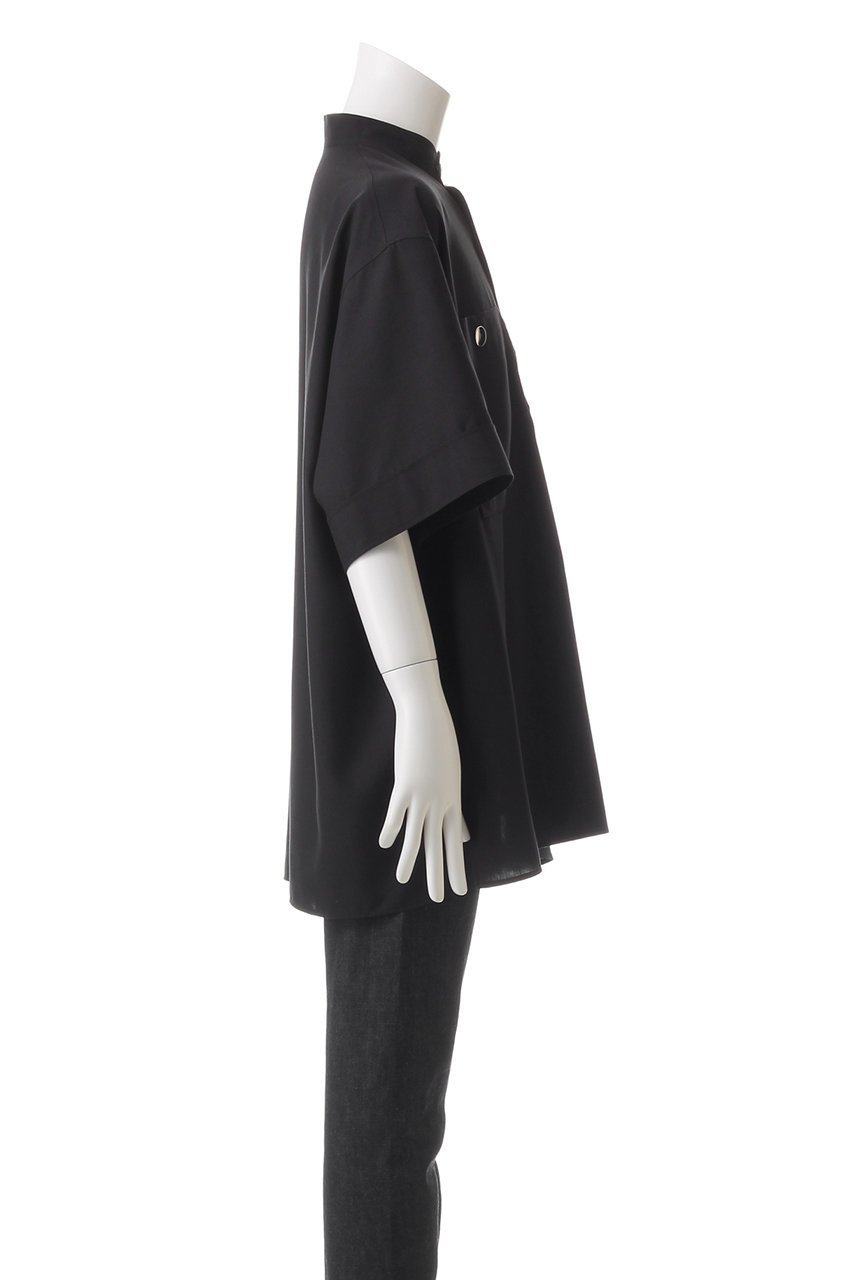 【ザ リラクス/THE RERACS / MEN】の【MEN】ショートスリーブバンドカラーUSプルオーバーシャツ 人気、トレンドファッション・服の通販 founy(ファニー) 　ファッション　Fashion　メンズファッション　Fashion for Men　トップス・カットソー　Cut & Sew Tops　メンズシャツ　Shirts　ショート　Short, Short Length　シルバー　Silver, Metallic Silver　スリット　Slit, Slit Detail　スリーブ　Sleeve, Long Sleeve / Short Sleeve　ポケット　Pocket, Pocket Detail　other-3|ID: prp329100004352150 ipo3291000000035474301