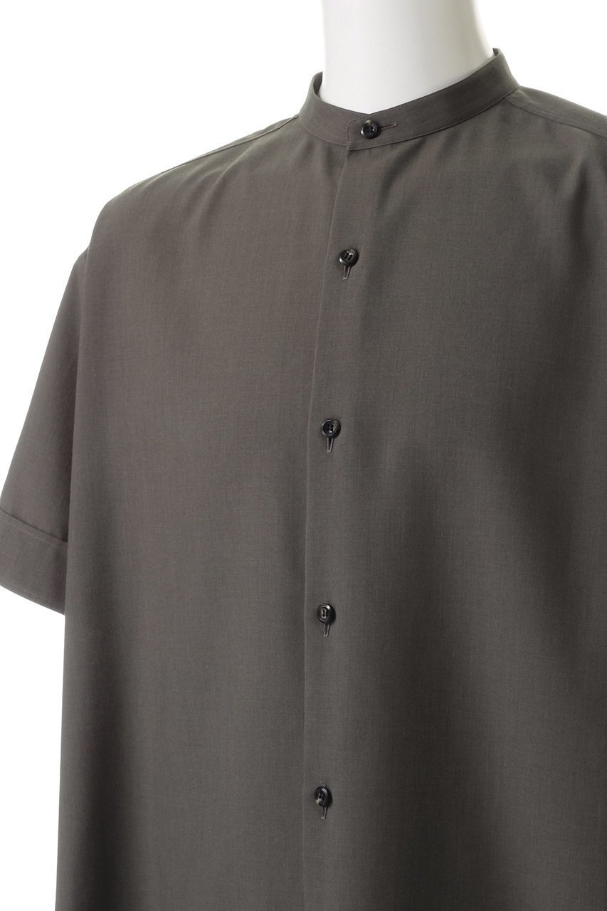 【ザ リラクス/THE RERACS / MEN】の【MEN】ショートスリーブバンドカラーシャツ 人気、トレンドファッション・服の通販 founy(ファニー) 　ファッション　Fashion　メンズファッション　Fashion for Men　ショート　Short, Short Length　シンプル　Simple, Minimal　スリーブ　Sleeve, Long Sleeve / Short Sleeve　ワイド　Wide, Wide Fit　定番　Standard, Basic Item　ビジネス 仕事 通勤　Business / Work / Commuting　other-5|ID: prp329100004352152 ipo3291000000032846969