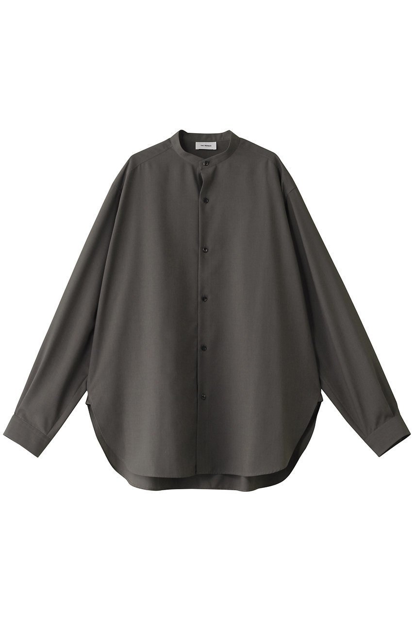 【ザ リラクス/THE RERACS / MEN】の【MEN】バンドカラーシャツ インテリア・キッズ・メンズ・レディースファッション・服の通販 founy(ファニー) 　ファッション　Fashion　メンズファッション　Fashion for Men　オケージョン　Occasion Wear　シンプル　Simple, Minimal　スリーブ　Sleeve, Long Sleeve / Short Sleeve　モダン　Modern, Contemporary　ロング　Long, Long-Length　ワイド　Wide, Wide Fit　ガンメタルグレー|ID: prp329100004352153 ipo3291000000035958281