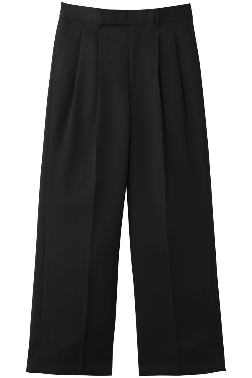 【ザ リラクス/THE RERACS / MEN】の【MEN】2タックスラックス インテリア・キッズ・メンズ・レディースファッション・服の通販 founy(ファニー) 　ファッション　Fashion　メンズファッション　Fashion for Men　ボトムス　Bottoms　ストレート　Straight, Straight Cut　スラックス　Slacks, Dress Pants　センター　Center, Center Line　モダン　Modern, Contemporary　エレガント 上品　Elegant　ブラック|ID: prp329100004352174 ipo3291000000032930856
