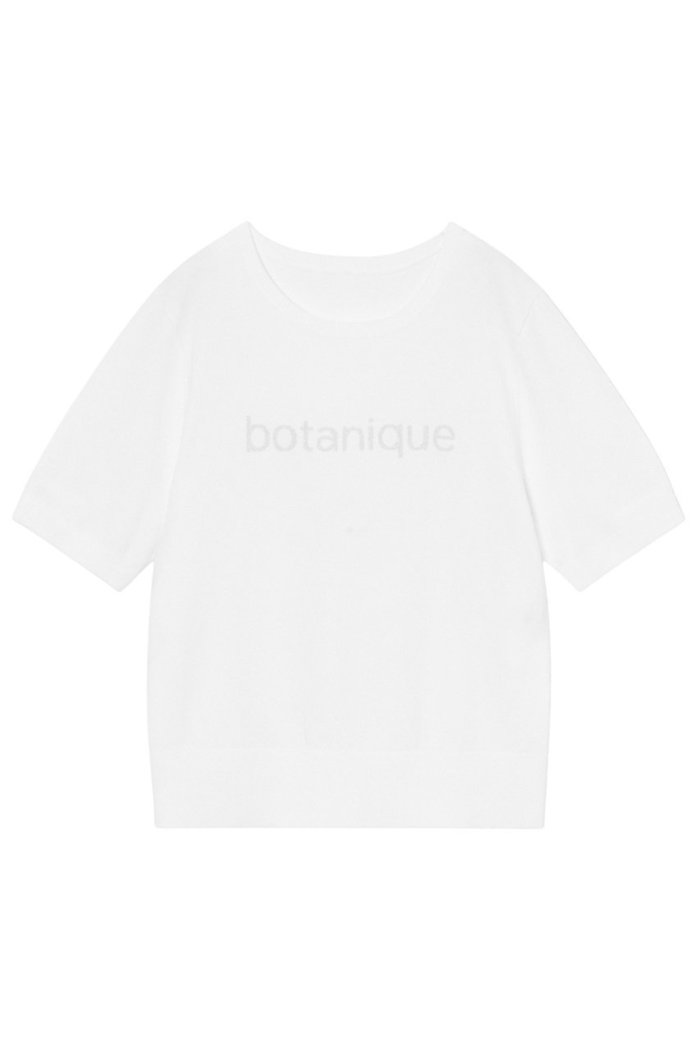 【アナイ/ANAYI】のBOTANIQUEロゴ プルオーバー インテリア・キッズ・メンズ・レディースファッション・服の通販 founy(ファニー) https://founy.com/ ファッション Fashion レディースファッション Fashion for Women トップス・カットソー Cut & Sew Tops ニット Knit Tops & Sweaters カジュアルプルオーバー・ニットトップス Pullovers & Knit Tops / Casual Pullovers インナー Innerwear ダウン Down, Puffer 半袖 Short Sleeve, Half Sleeve |ID: prp329100004352176 ipo3291000000032954168