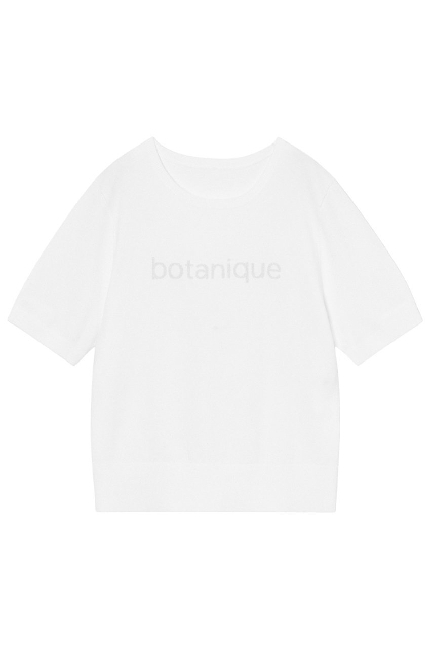 【アナイ/ANAYI】のBOTANIQUEロゴ プルオーバー インテリア・キッズ・メンズ・レディースファッション・服の通販 founy(ファニー) 　ファッション　Fashion　レディースファッション　Fashion for Women　トップス・カットソー　Cut & Sew Tops　ニット　Knit Tops & Sweaters　カジュアルプルオーバー・ニットトップス　Pullovers & Knit Tops / Casual Pullovers　インナー　Innerwear　ダウン　Down, Puffer　半袖　Short Sleeve, Half Sleeve　オフホワイト|ID: prp329100004352176 ipo3291000000032954173