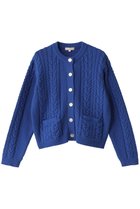 【デミーリー/DEMYLEE】のESME コットン ケーブル編みクルーネック ニットカーディガン ブルー|ID: prp329100004352179 ipo3291000000032954459
