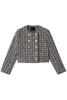 【チノ/CINOH】のBLACK FORMAL ツイードノーカラーショートジャケット 人気、トレンドファッション・服の通販 founy(ファニー) ファッション Fashion レディースファッション Fashion for Women アウター Coat / Outerwear Collection レディースジャケット・軽アウター Jackets おすすめ Recommended / Our Picks ジャケット Jacket, Outerwear ツイード Twill, Twill Weave デニム Denim, Jeans Material パターン Pattern, Design Print マニッシュ Mannish, Boyish ワイド Wide, Wide Fit 今季 This Season, Current Season |ID:prp329100004352183