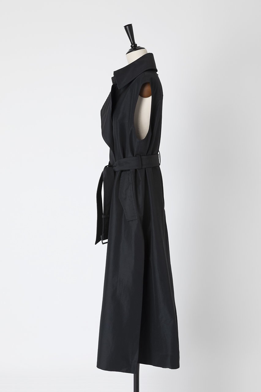 【オーヴィル/EAUVIRE】のロングトレンチジレ 人気、トレンドファッション・服の通販 founy(ファニー) 　ファッション　Fashion　レディースファッション　WOMEN　アウター　Coat Outerwear　ジャケット　Jackets　カシミア　Cashmere　キルト　Quilt　ジャケット　Jacket　タフタ　Taffeta　トレンチ　Trench　ベスト　Vest　ミックス　Mix　ライナー　Liner　other-2|ID: prp329100004352188 ipo3291000000031349837