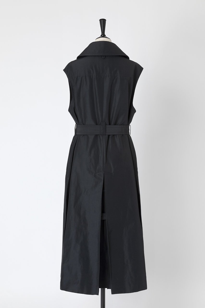 【オーヴィル/EAUVIRE】のロングトレンチジレ 人気、トレンドファッション・服の通販 founy(ファニー) 　ファッション　Fashion　レディースファッション　WOMEN　アウター　Coat Outerwear　ジャケット　Jackets　カシミア　Cashmere　キルト　Quilt　ジャケット　Jacket　タフタ　Taffeta　トレンチ　Trench　ベスト　Vest　ミックス　Mix　ライナー　Liner　other-3|ID: prp329100004352188 ipo3291000000031349839