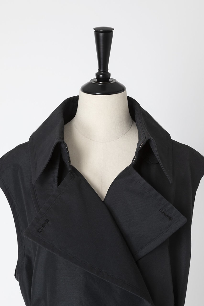 【オーヴィル/EAUVIRE】のロングトレンチジレ 人気、トレンドファッション・服の通販 founy(ファニー) 　ファッション　Fashion　レディースファッション　WOMEN　アウター　Coat Outerwear　ジャケット　Jackets　カシミア　Cashmere　キルト　Quilt　ジャケット　Jacket　タフタ　Taffeta　トレンチ　Trench　ベスト　Vest　ミックス　Mix　ライナー　Liner　other-4|ID: prp329100004352188 ipo3291000000031349842