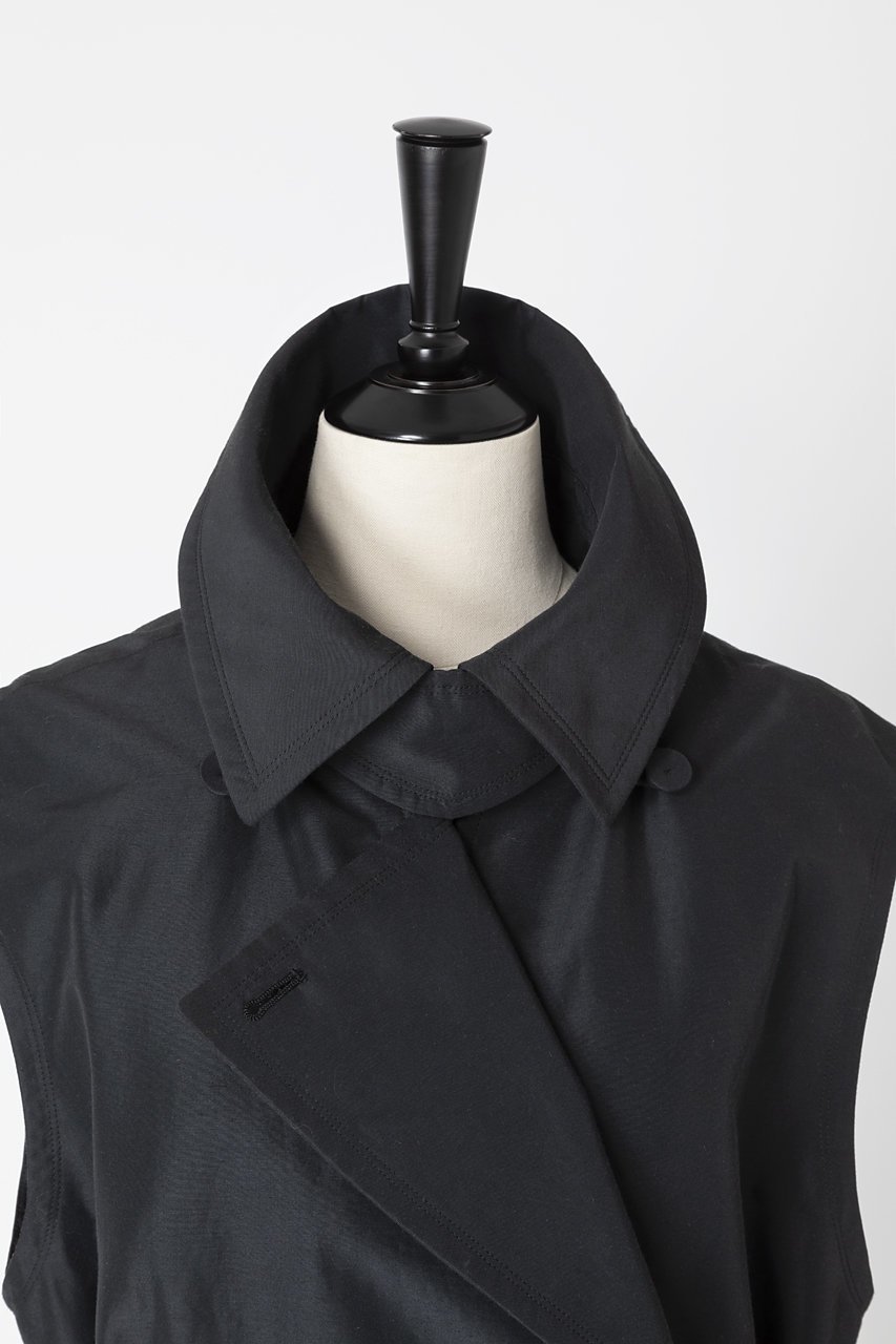 【オーヴィル/EAUVIRE】のロングトレンチジレ 人気、トレンドファッション・服の通販 founy(ファニー) 　ファッション　Fashion　レディースファッション　WOMEN　アウター　Coat Outerwear　ジャケット　Jackets　カシミア　Cashmere　キルト　Quilt　ジャケット　Jacket　タフタ　Taffeta　トレンチ　Trench　ベスト　Vest　ミックス　Mix　ライナー　Liner　other-5|ID: prp329100004352188 ipo3291000000031349845