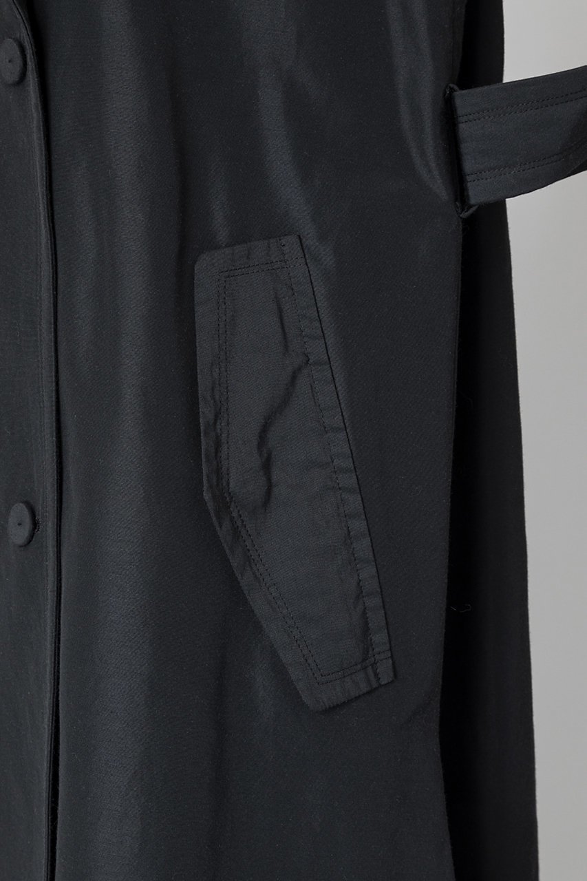 【オーヴィル/EAUVIRE】のロングトレンチジレ 人気、トレンドファッション・服の通販 founy(ファニー) 　ファッション　Fashion　レディースファッション　WOMEN　アウター　Coat Outerwear　ジャケット　Jackets　カシミア　Cashmere　キルト　Quilt　ジャケット　Jacket　タフタ　Taffeta　トレンチ　Trench　ベスト　Vest　ミックス　Mix　ライナー　Liner　other-7|ID: prp329100004352188 ipo3291000000031349852
